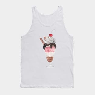 Ice cream watercolor Tank Top